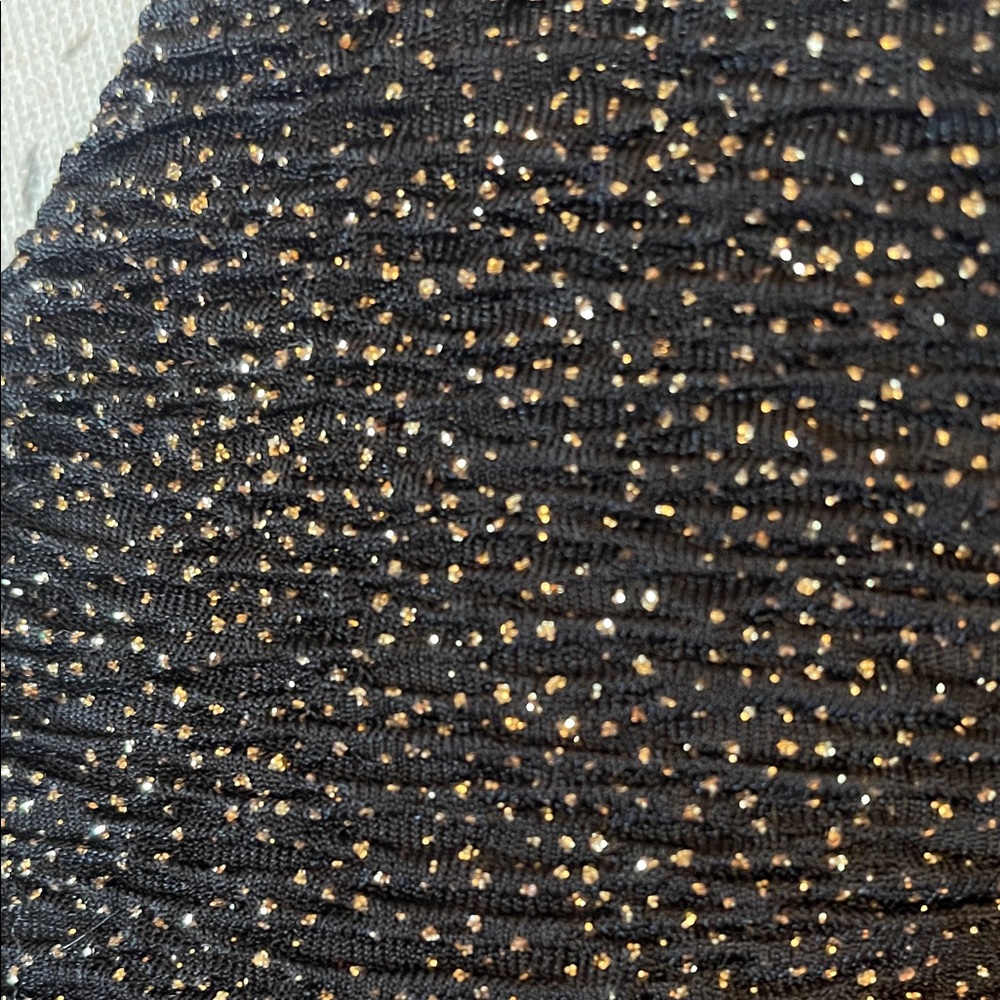 Love…Ady Black Sparkle Fit & Flare Party Dress Small Made in USA - Picture 6 of 8